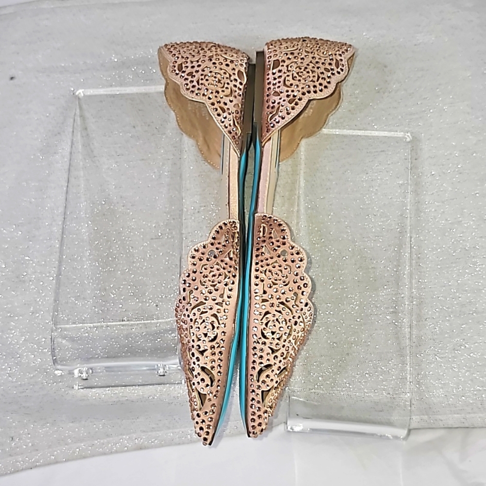Betsy Johnson Ballerina Flats Elegant Wear Office Wear Career Wedding - Picture 13 of 15